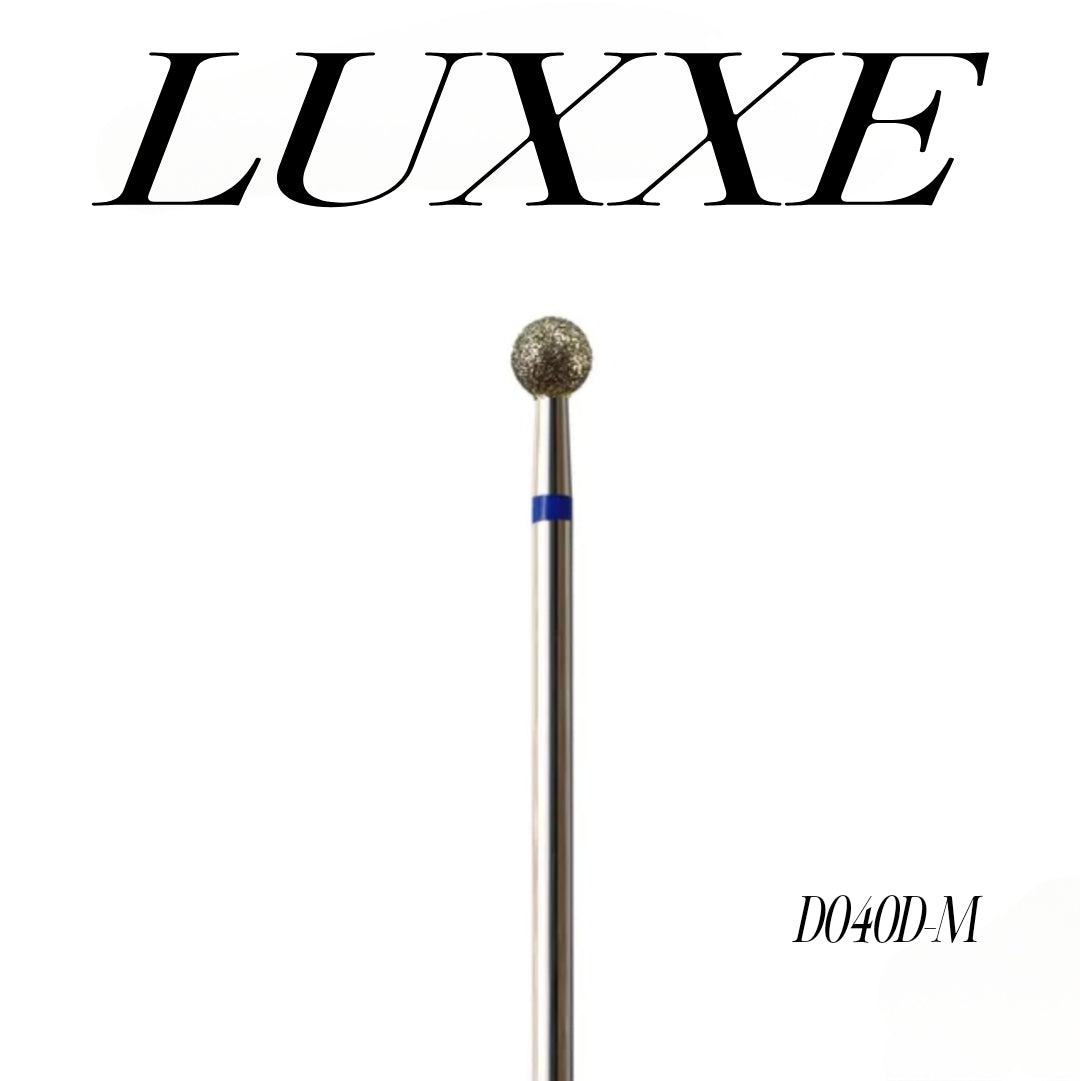 LUXXE Ball shape High Quality Manicure Machine Medium Diamond Nail Drill Bit 3/32