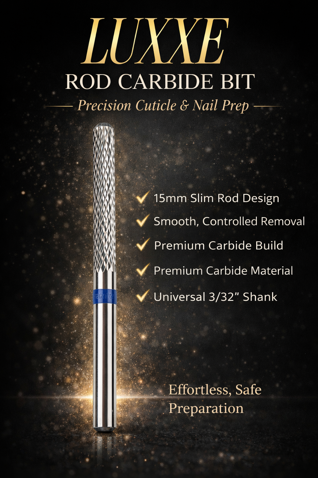 LUXXE Rod Carbide 15mm drill bit 3/32